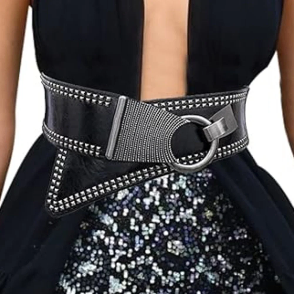 Leather Corset Belt Wide Womens Belt Western Waist Belt Handmade Designer Belt